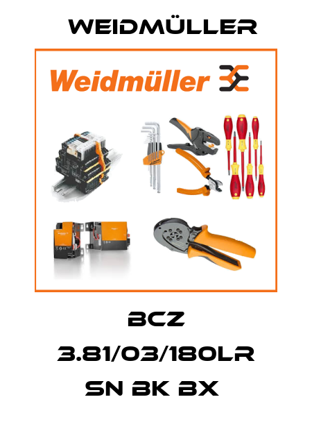 BCZ 3.81/03/180LR SN BK BX  Weidmüller