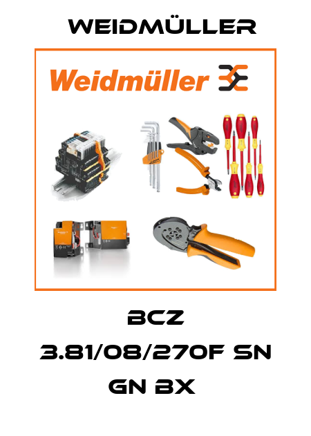 BCZ 3.81/08/270F SN GN BX  Weidmüller