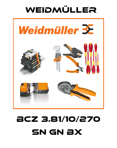 BCZ 3.81/10/270 SN GN BX  Weidmüller