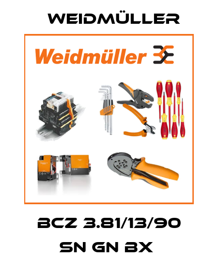 BCZ 3.81/13/90 SN GN BX  Weidmüller