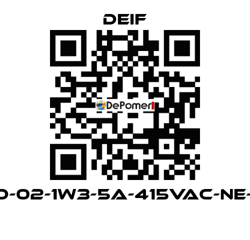 RMP-121D-02-1W3-5A-415VAC-NE-230VAC  Deif
