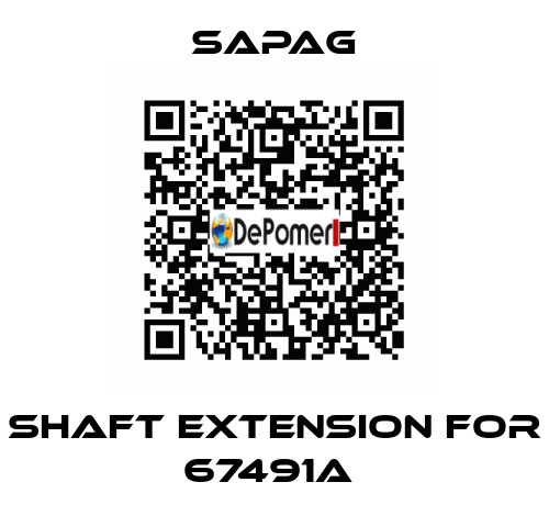 Shaft extension for 67491a  Sapag