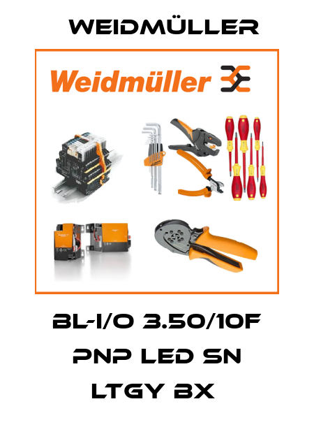 BL-I/O 3.50/10F PNP LED SN LTGY BX  Weidmüller