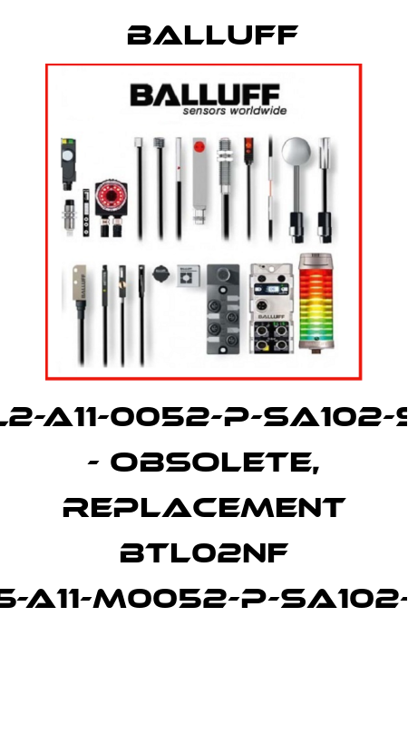 BTL2-A11-0052-P-SA102-S50 - obsolete, replacement BTL02NF BTL5-A11-M0052-P-SA102-S32  Balluff
