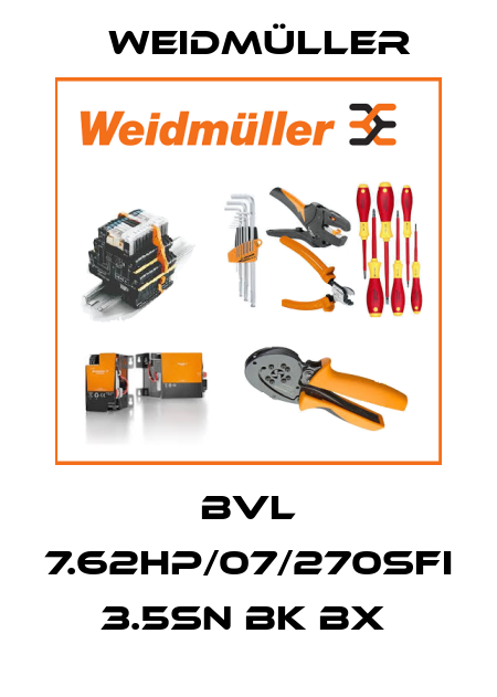 BVL 7.62HP/07/270SFI 3.5SN BK BX  Weidmüller