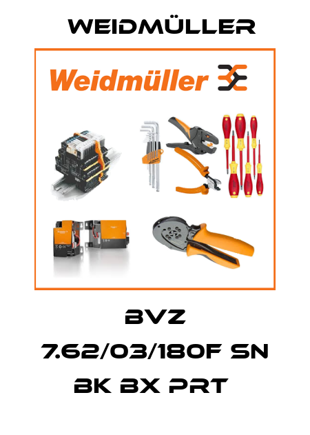 BVZ 7.62/03/180F SN BK BX PRT  Weidmüller