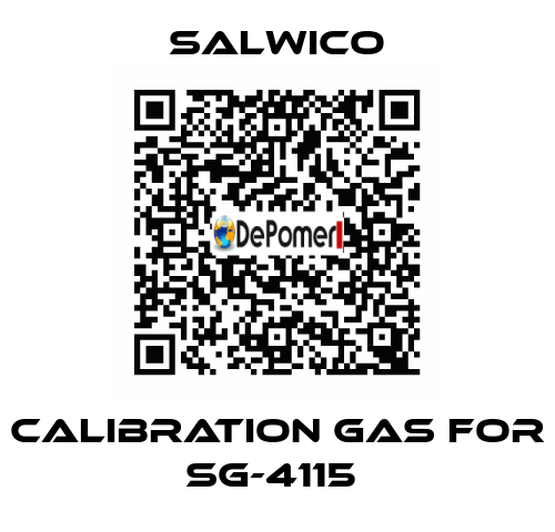 CALIBRATION GAS FOR SG-4115  Salwico