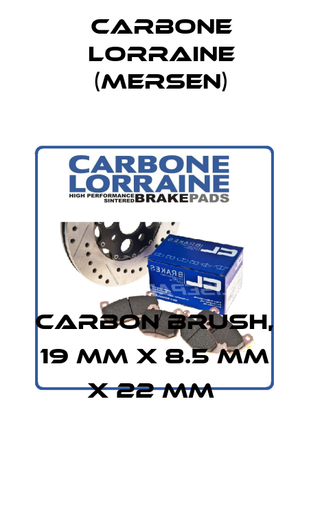 CARBON BRUSH, 19 MM X 8.5 MM X 22 MM  Carbone Lorraine (Mersen)