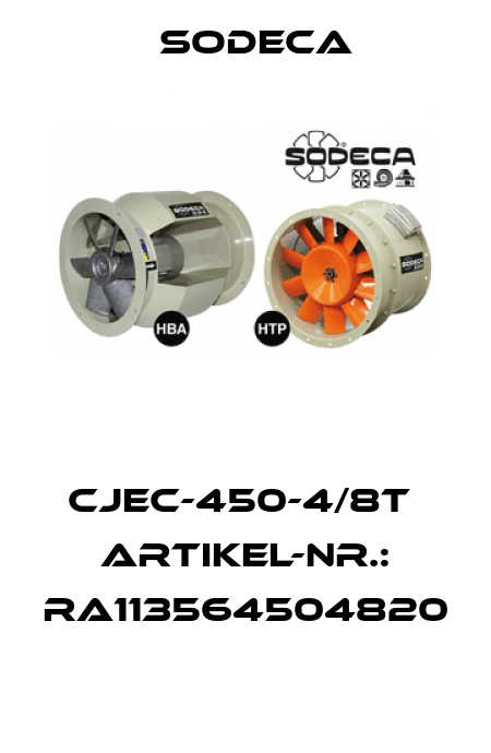 CJEC-450-4/8T  Artikel-Nr.: RA113564504820  Sodeca