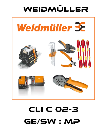 CLI C 02-3 GE/SW : MP  Weidmüller