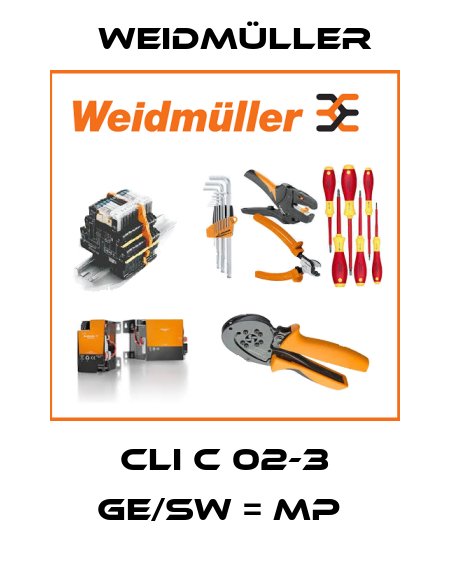 CLI C 02-3 GE/SW = MP  Weidmüller