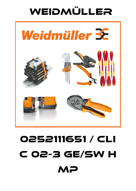 0252111651 / CLI C 02-3 GE/SW H MP Weidmüller