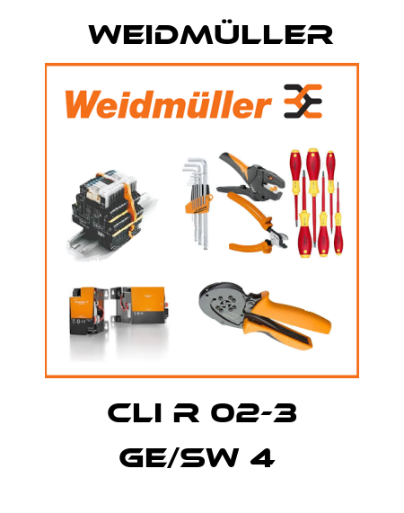 CLI R 02-3 GE/SW 4  Weidmüller
