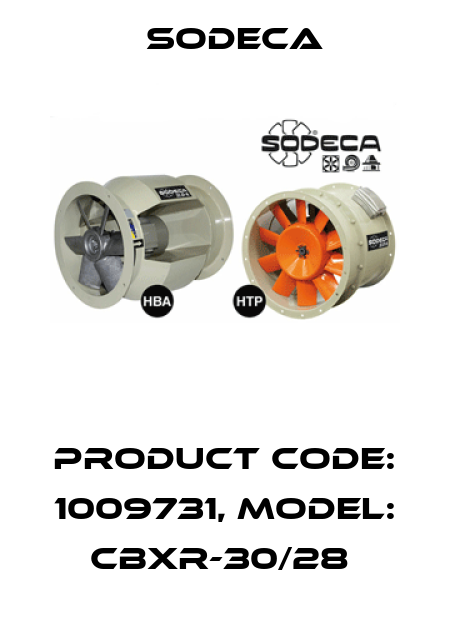 Product Code: 1009731, Model: CBXR-30/28  Sodeca