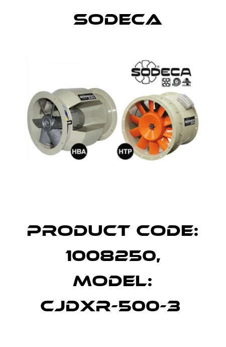 Product Code: 1008250, Model: CJDXR-500-3  Sodeca