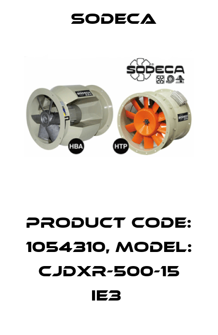 Product Code: 1054310, Model: CJDXR-500-15 IE3  Sodeca