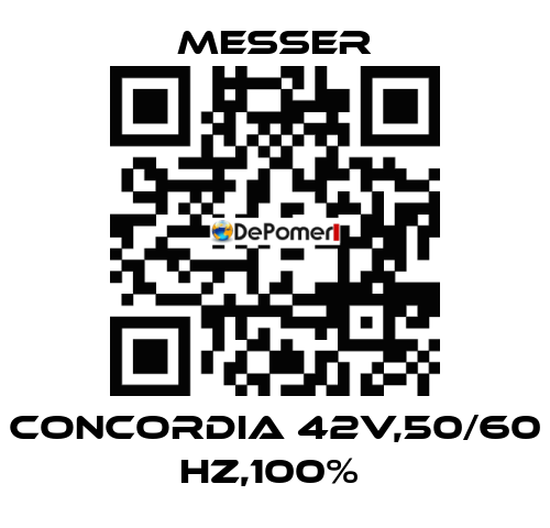 CONCORDIA 42V,50/60 HZ,100%  Messer
