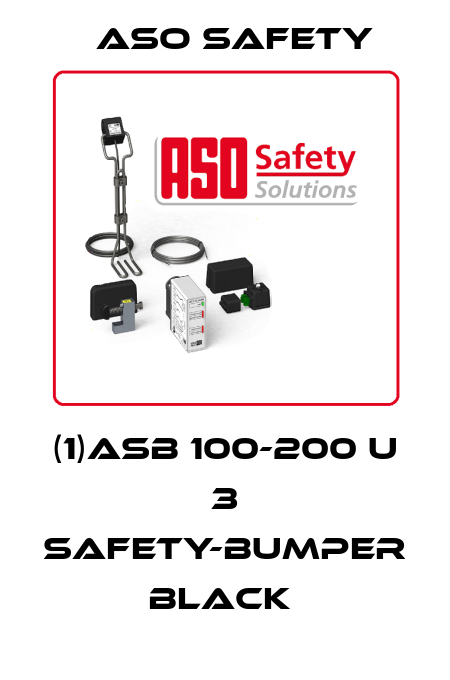 (1)ASB 100-200 U 3 SAFETY-BUMPER BLACK  ASO SAFETY