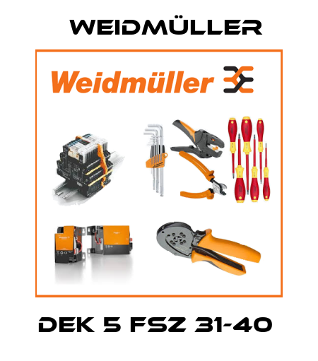 DEK 5 FSZ 31-40  Weidmüller