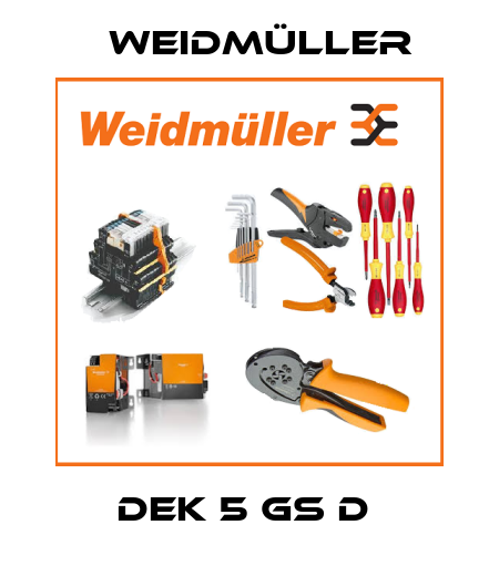 DEK 5 GS D  Weidmüller