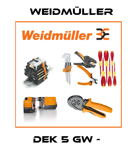 DEK 5 GW -  Weidmüller