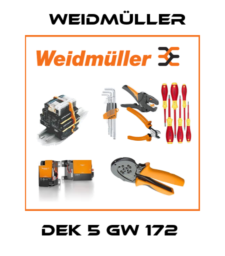 DEK 5 GW 172  Weidmüller