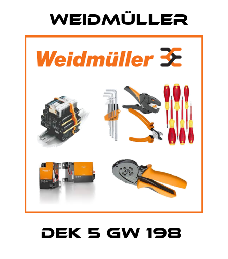 DEK 5 GW 198  Weidmüller