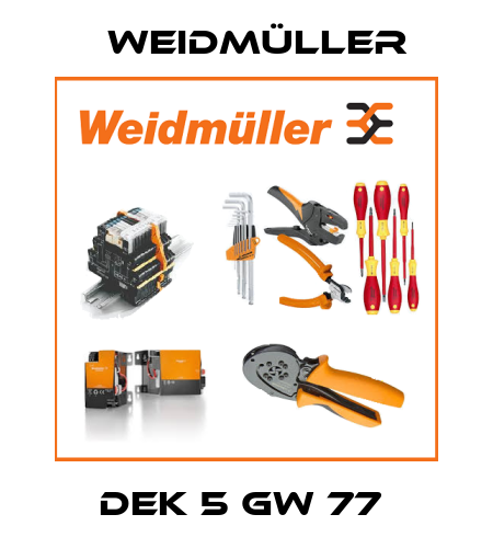 DEK 5 GW 77  Weidmüller