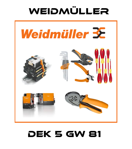 DEK 5 GW 81  Weidmüller