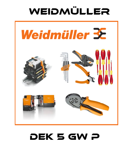 DEK 5 GW P  Weidmüller