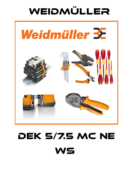 DEK 5/7.5 MC NE WS  Weidmüller