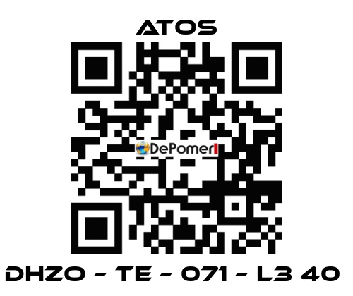 DHZO – TE – 071 – L3 40  Atos