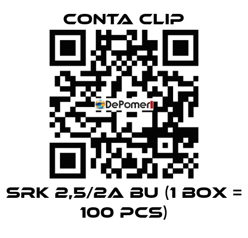 SRK 2,5/2A BU (1 box = 100 pcs) Conta Clip