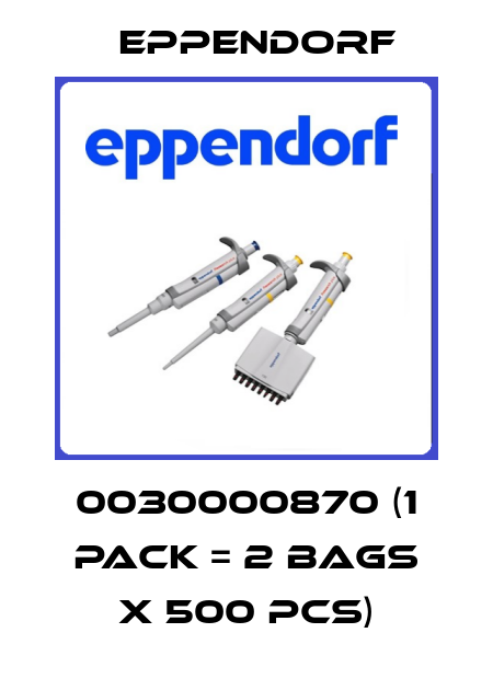 0030000870 (1 pack = 2 bags x 500 pcs) Eppendorf