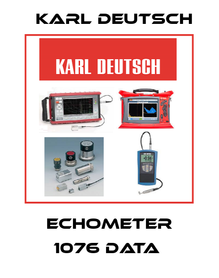 ECHOMETER 1076 DATA  Karl Deutsch