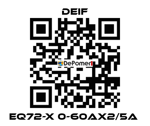 EQ72-X 0-60AX2/5A  Deif