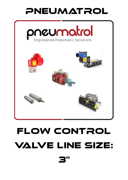 FLOW CONTROL VALVE LINE SIZE: 3" Pneumatrol