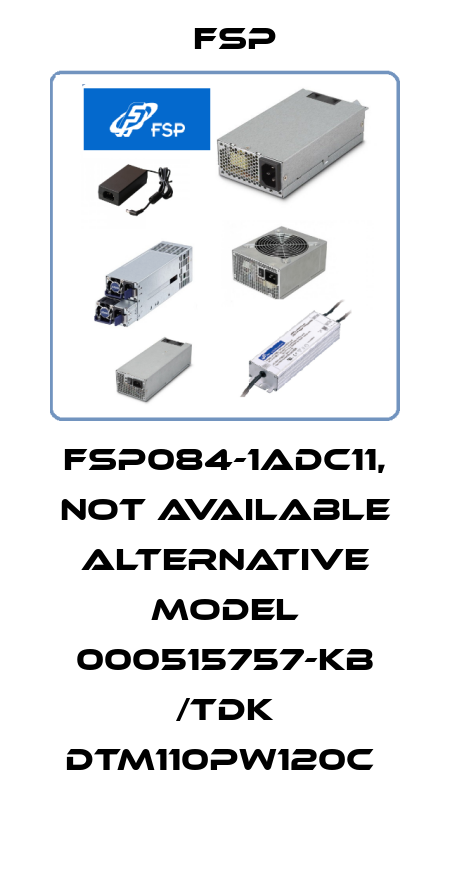 FSP084-1ADC11, not available alternative model 000515757-KB /TDK DTM110PW120C  Fsp