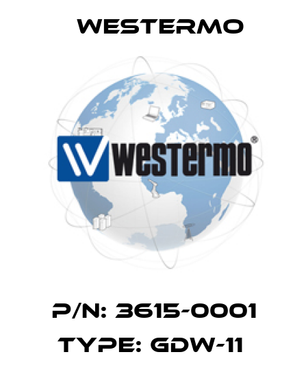 P/N: 3615-0001 Type: GDW-11  Westermo