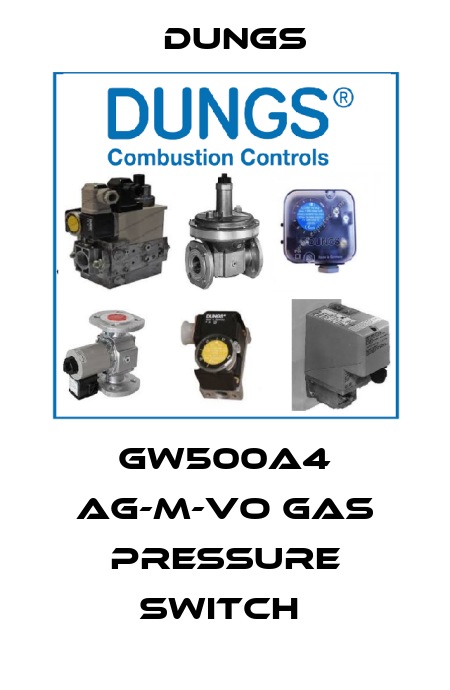 GW500A4 AG-M-VO GAS PRESSURE SWITCH  Dungs