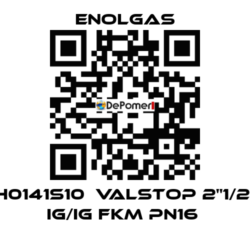 H0141S10  VALSTOP 2"1/2  IG/IG FKM PN16  Enolgas