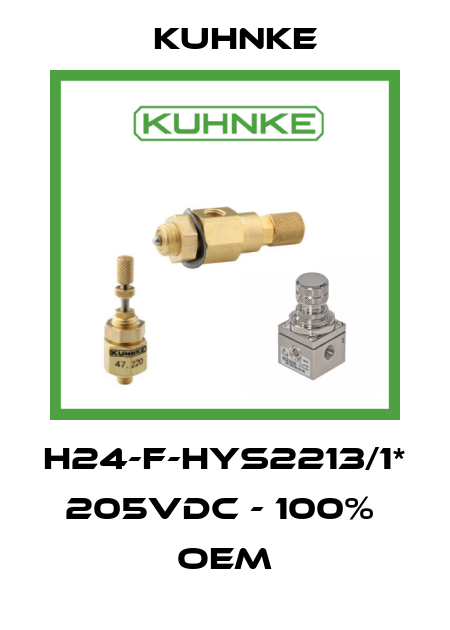 H24-F-HYS2213/1* 205VDC - 100%  OEM Kuhnke