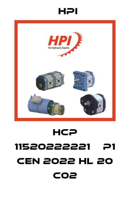 HCP 11520222221    P1 CEN 2022 HL 20 C02 HPI