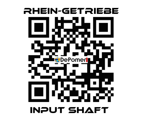INPUT SHAFT  Rhein-Getriebe