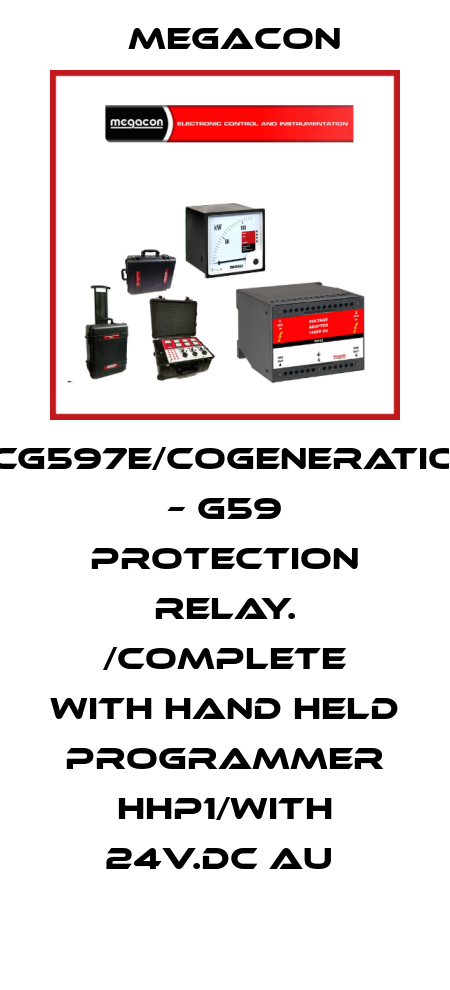 KCG597E/COGENERATION – G59 PROTECTION RELAY. /COMPLETE WITH HAND HELD PROGRAMMER HHP1/WITH 24V.DC AU  Megacon
