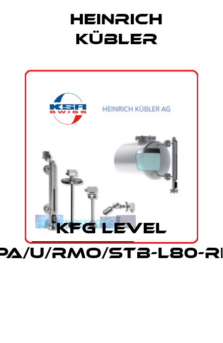 KFG LEVEL K/OP-X-PA/U/RMO/STB-L80-RE-2/PVC  Heinrich Kübler