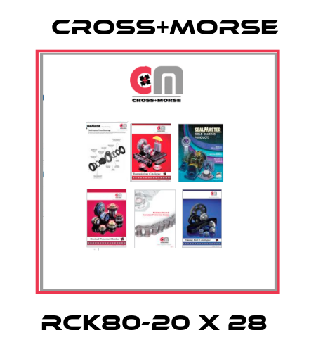 RCK80-20 x 28  Cross+Morse