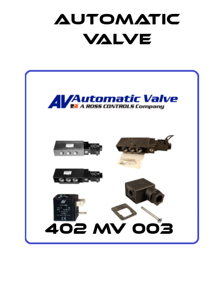 402 MV 003  Automatic Valve