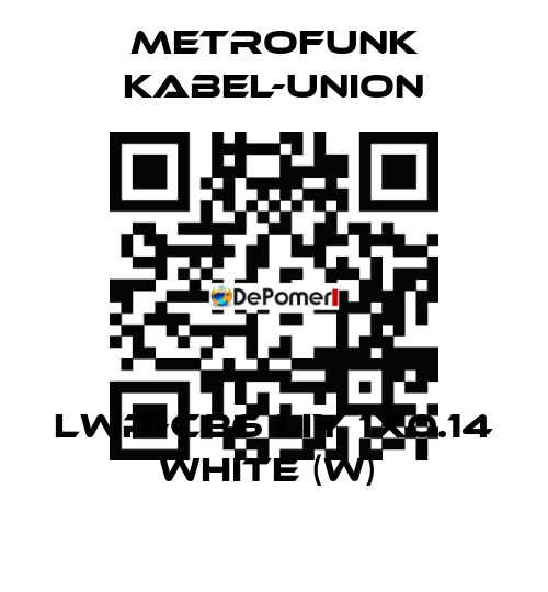 LWP-C26 LIY 1x0.14 white (W)  METROFUNK KABEL-UNION