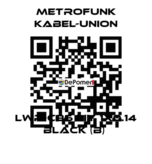 LWP-C26 LIY 1x0.14 black (B)  METROFUNK KABEL-UNION